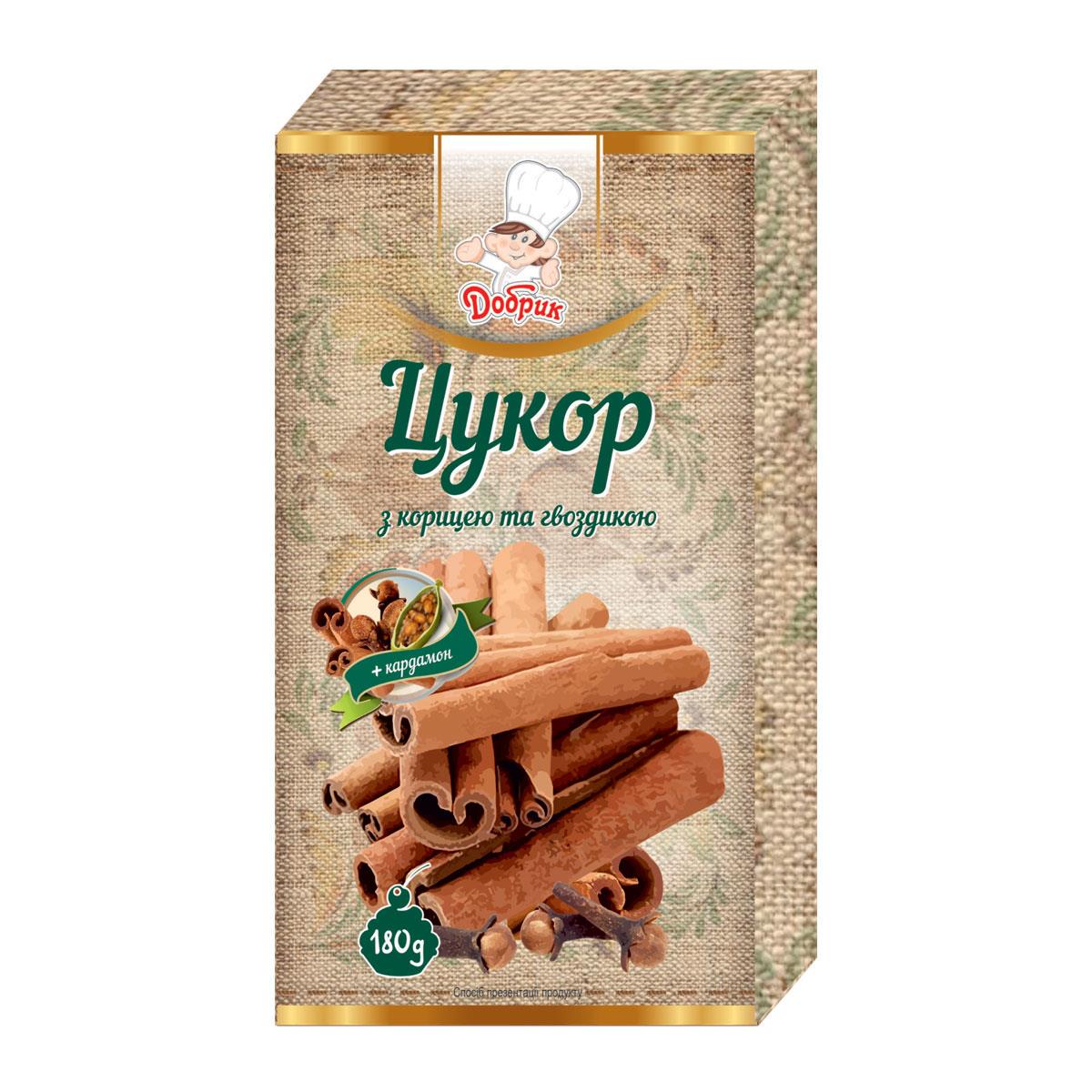 ᐉ Сахар с корицей и гвоздикой Добрик 180 г (4820159138111) • Купить в  Киеве, Украине • Лучшая цена в Эпицентр