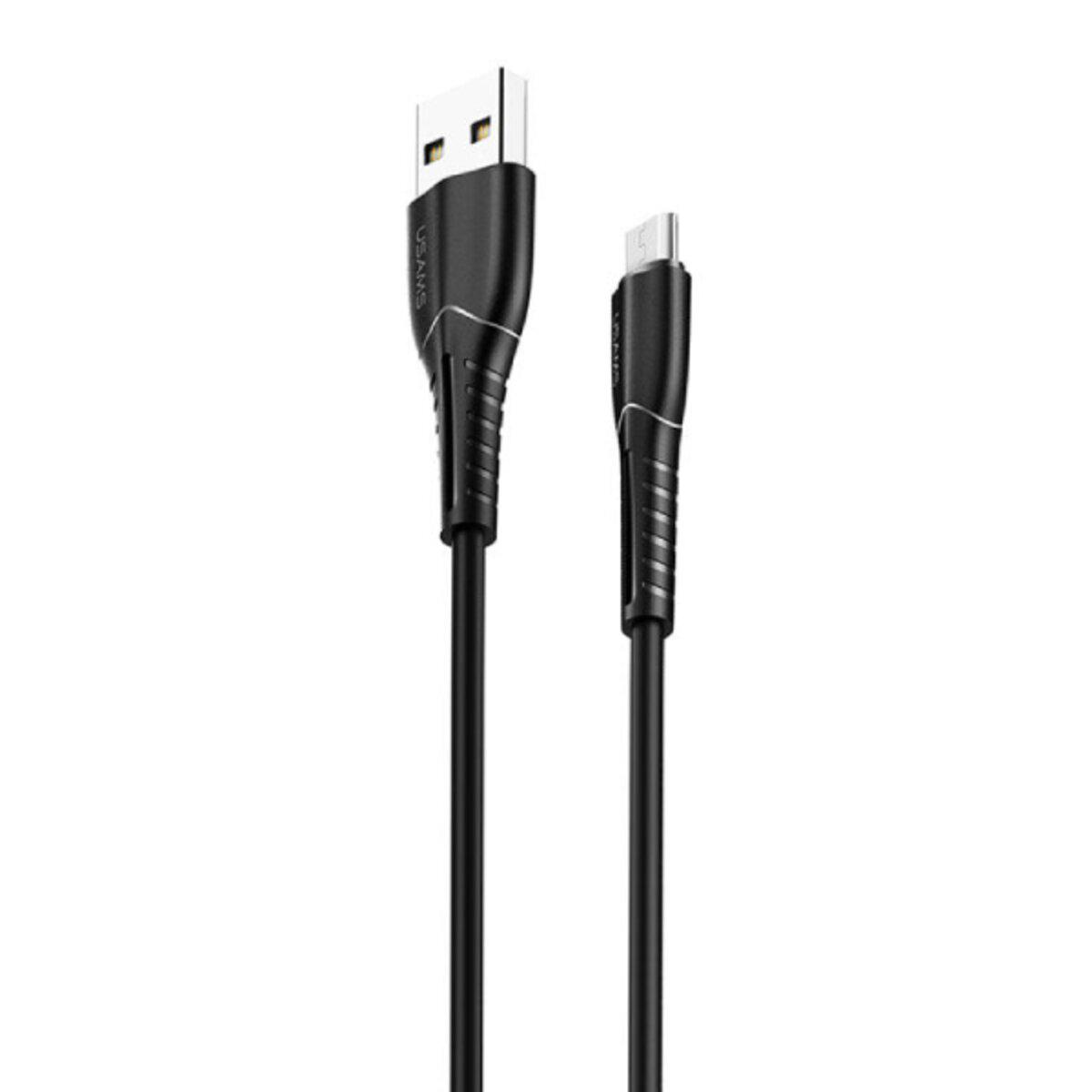 Кабель Usams US-SJ365 U35 USB to USB Micro 2A 100 см Black (20799787) - фото 1