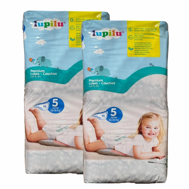 Подгузники детские Lupilu Soft&Dry 5 Junior 10-16 кг 140 шт. (89473437)