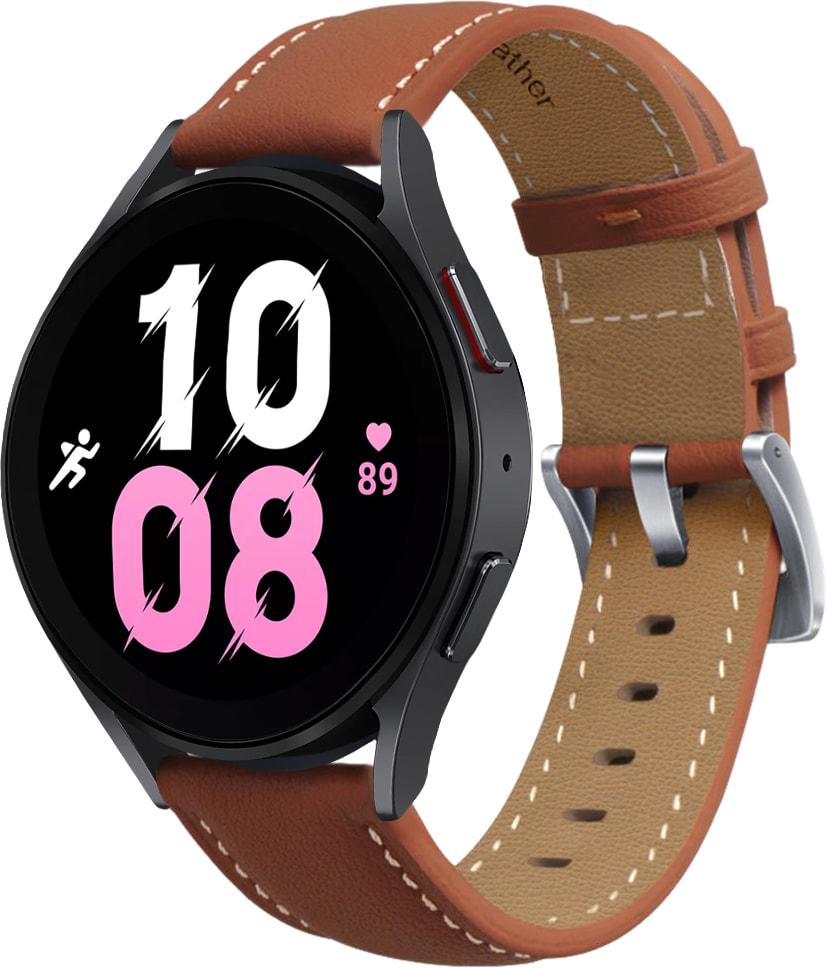 Ремінець шкіряний Folsa для Galaxy Watch 5 44 мм Brown (31538-30)