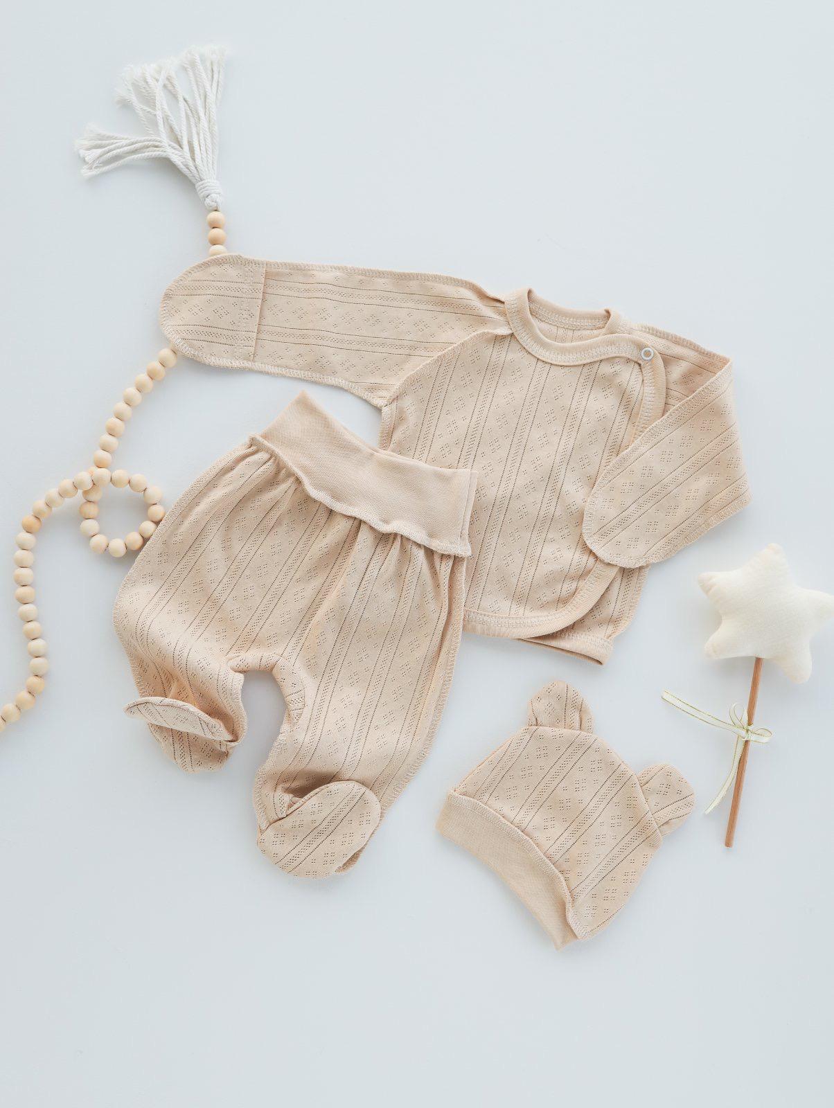 Комплект RoyalBaby ажур 3 ед. р. 62 Бежевый (143866-19290)