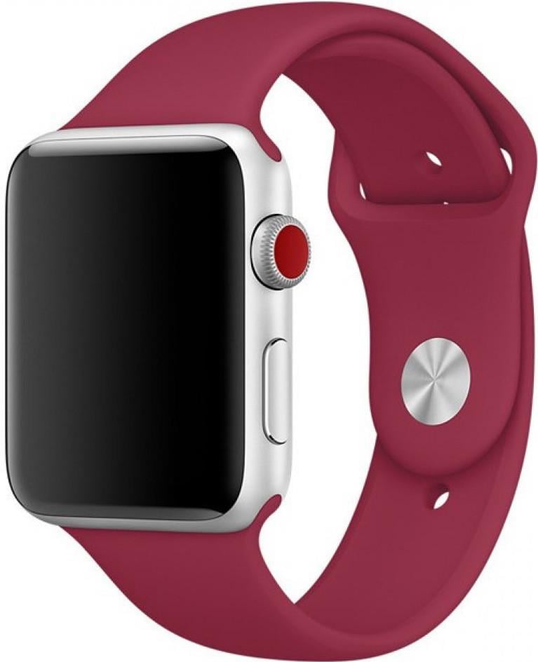 Силіконовий ремінець Band Sport Series for Apple Watch 42/44/45/49mm, Rose Red (HC)