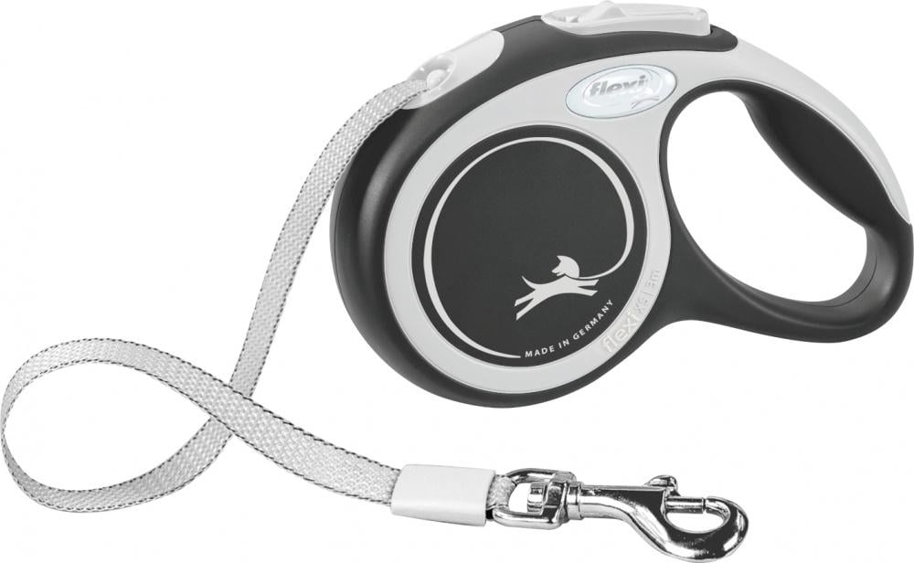 Поводок-рулетка ленточная flexi COMFORT XS Черный (TX-213301)