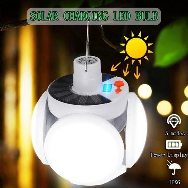 Фонарь-лампа светодиодная Solar Emergency Lamp 2029 с аккумулятором - фото 5