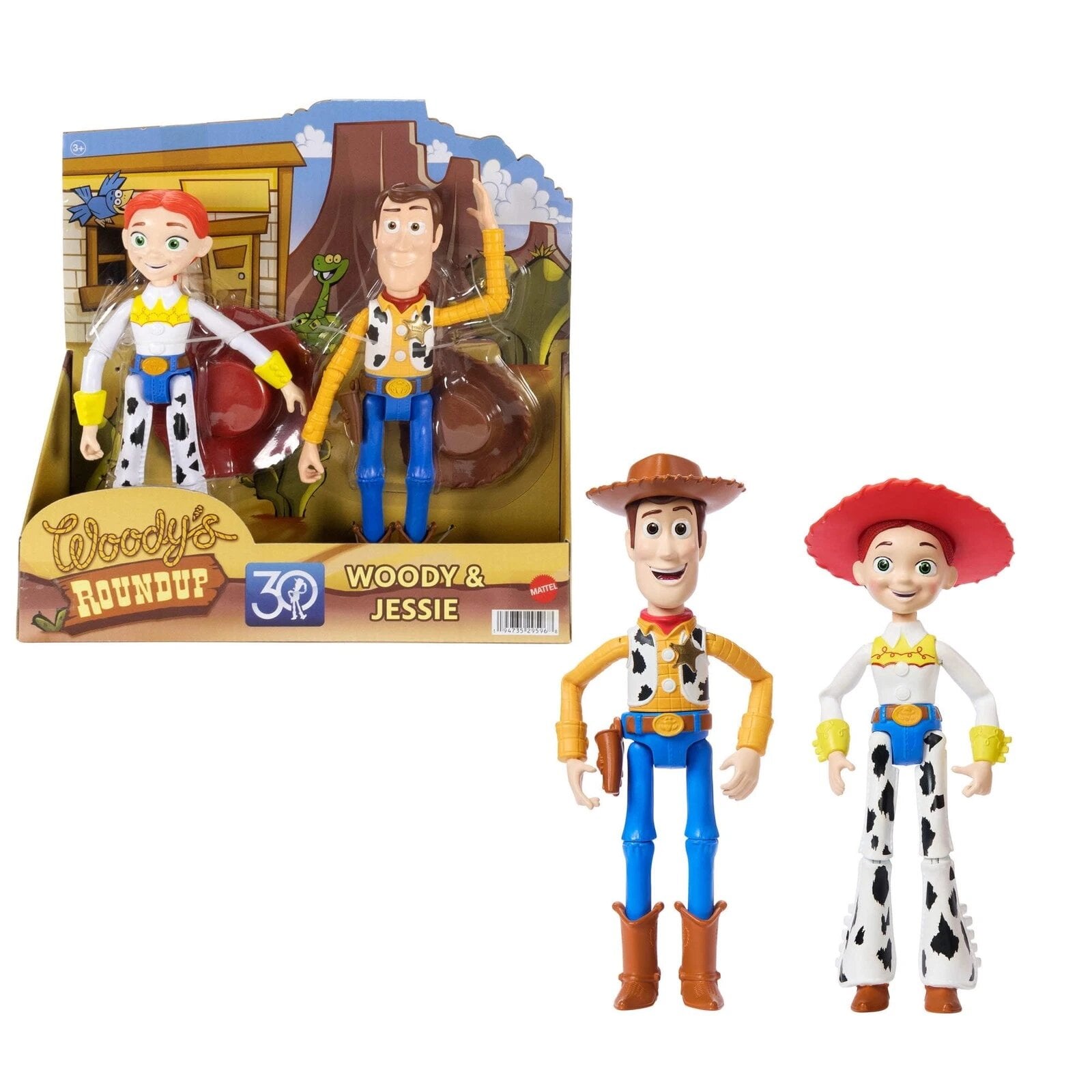 Набор детских игровых фигурок Mattel Disney Pixar Toy Store Woody&Jessie Action Figure Pack 2 ед. (38983067)