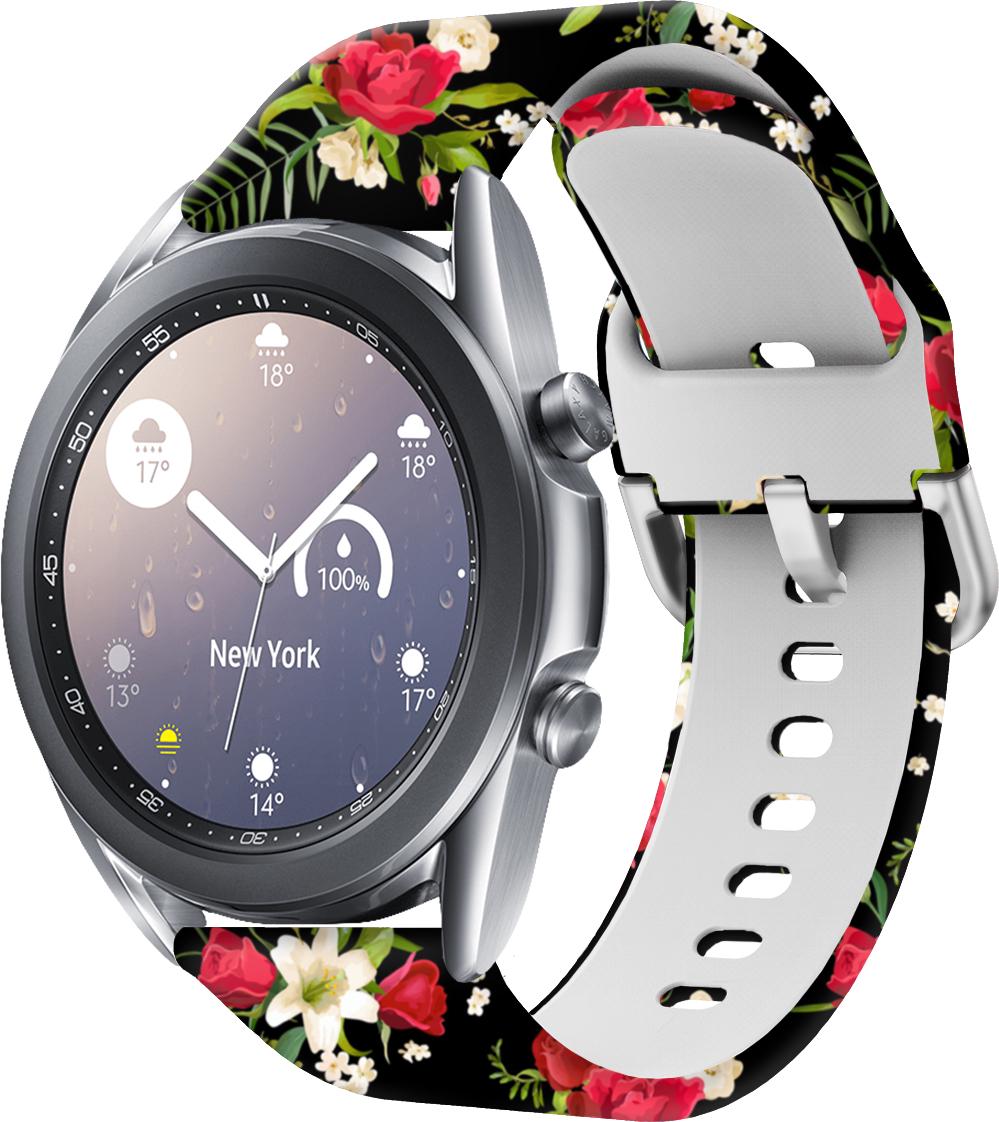 Ремешок Colorful для Galaxy Watch 3 41 мм Rose/Black (28357)