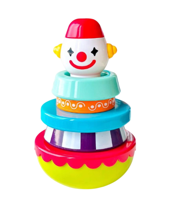 Детская пирамидка Fun Game SL83019 неваляшка Клоун (1822656439)
