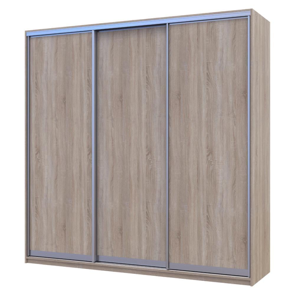 Шкаф-купе трехдверный Doros Сити Лайт 225х60х225 см Дуб сонома - фото 1 Шкаф-купе трехдверный Doros Сити Лайт 225х60х225 см Дуб сонома - фото 1