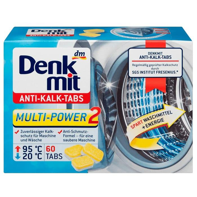 Таблетки от накипи Denk mit Anti-Kalk Tabs 60 шт. (2135938231)