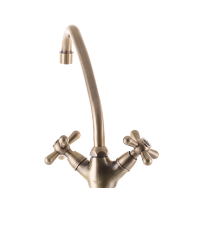 Змішувач для кухні Haiba DOMINOX-271 з високим виливом з двома вентилями латунь Бронза (b-HB0075) - фото 2 Змішувач для кухні Haiba DOMINOX-271 з високим виливом з двома вентилями латунь Бронза (b-HB0075) - фото 2