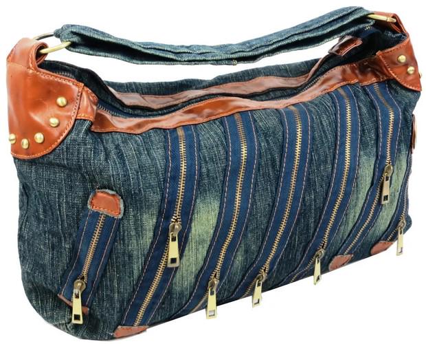 Сумка джинсова Fashion jeans bag Спідниця Темно-синій (sposupe333_Jeans9099)