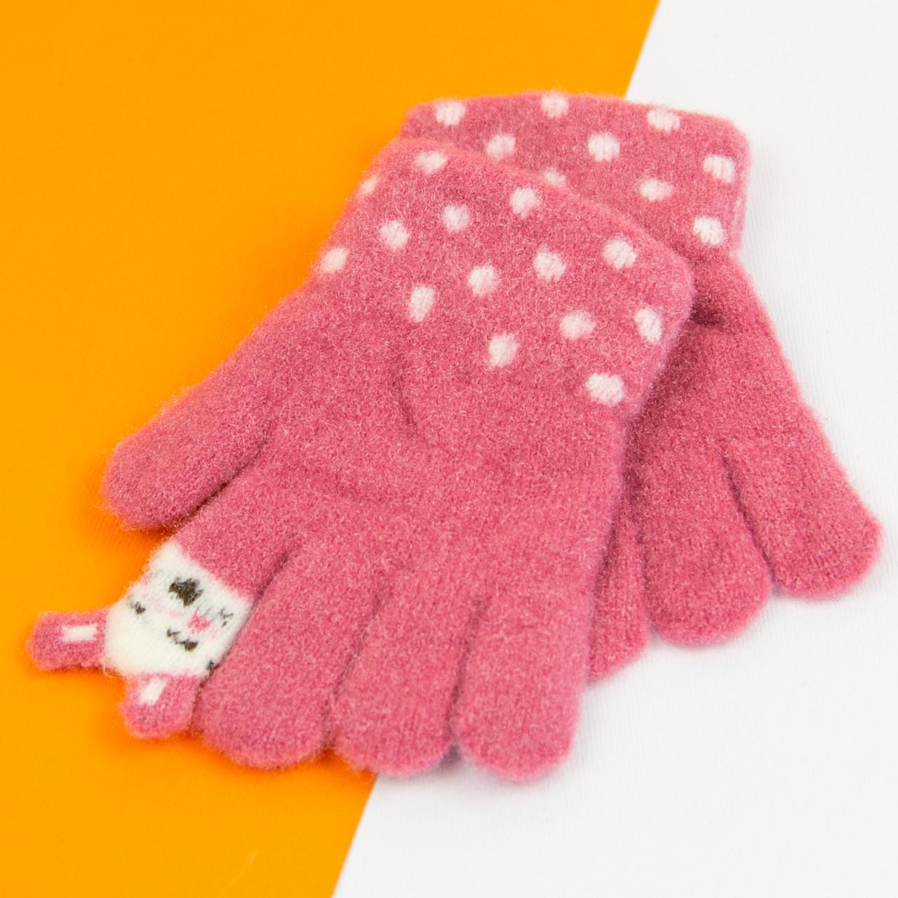 Перчатки для малышей на 1-2 года 21-7-3а Розовый (DR010090) Перчатки для малышей на 1-2 года 21-7-3а Розовый (DR010090)