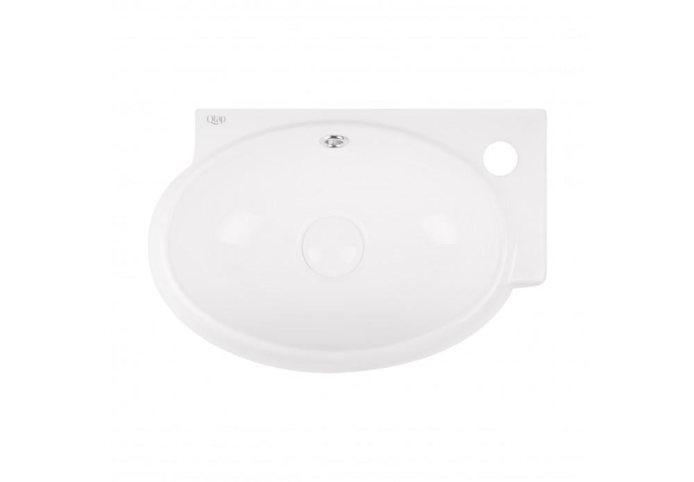 Умивальник Qtap Leo з донним клапаном QT11115011RW
