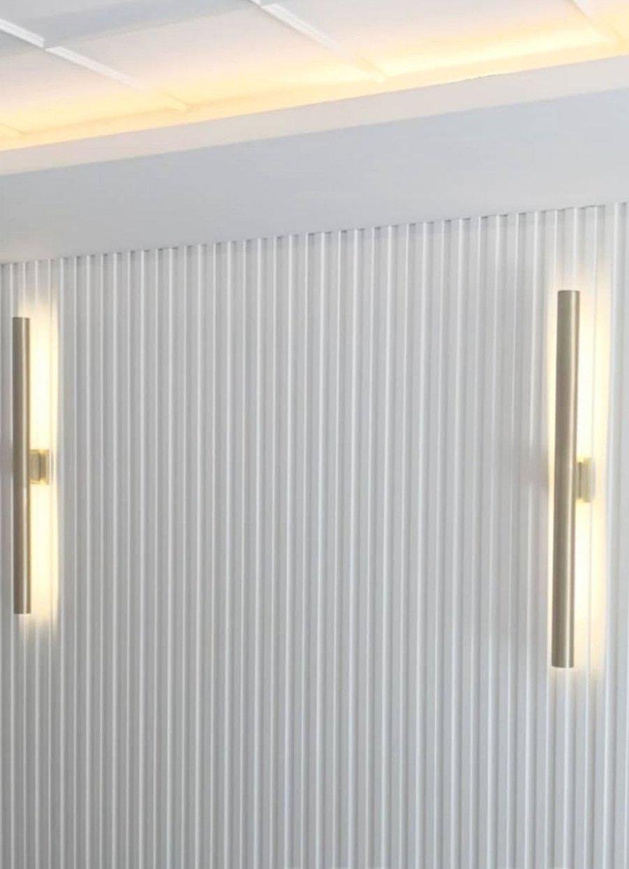 Реечная панель стеновая полимерная Walldeco 2900х115х12 мм Белый (D404-301) - фото 6