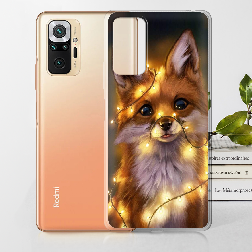 Чохол BoxFace Xiaomi Redmi Note 10 Pro Різдвяна Лисичка Прозорий силікон (42053-up2399-42053) - фото 2