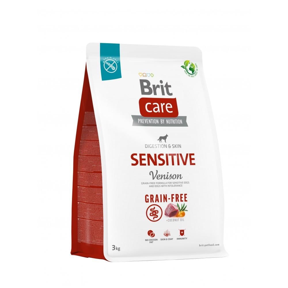 Сухой корм для собак Brit Care Dog Grain-free Sensitive с олениной 3 кг (172209)