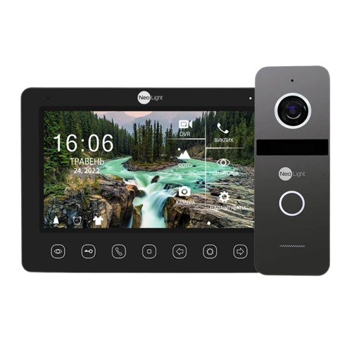 Видеодомофон Neolight NeoKit FHD PRO KAPPA/HD/SOLO FHD 7" камера 1080p (31153319)