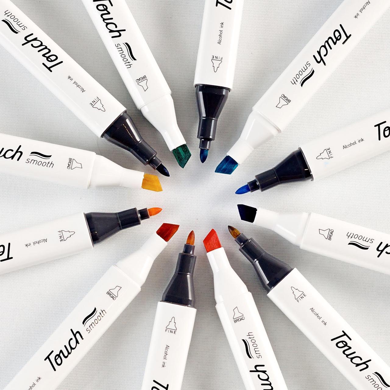 Маркери Touch двосторонні для скетчинга на спиртовій основі 36 шт. (1801953628) - фото 10