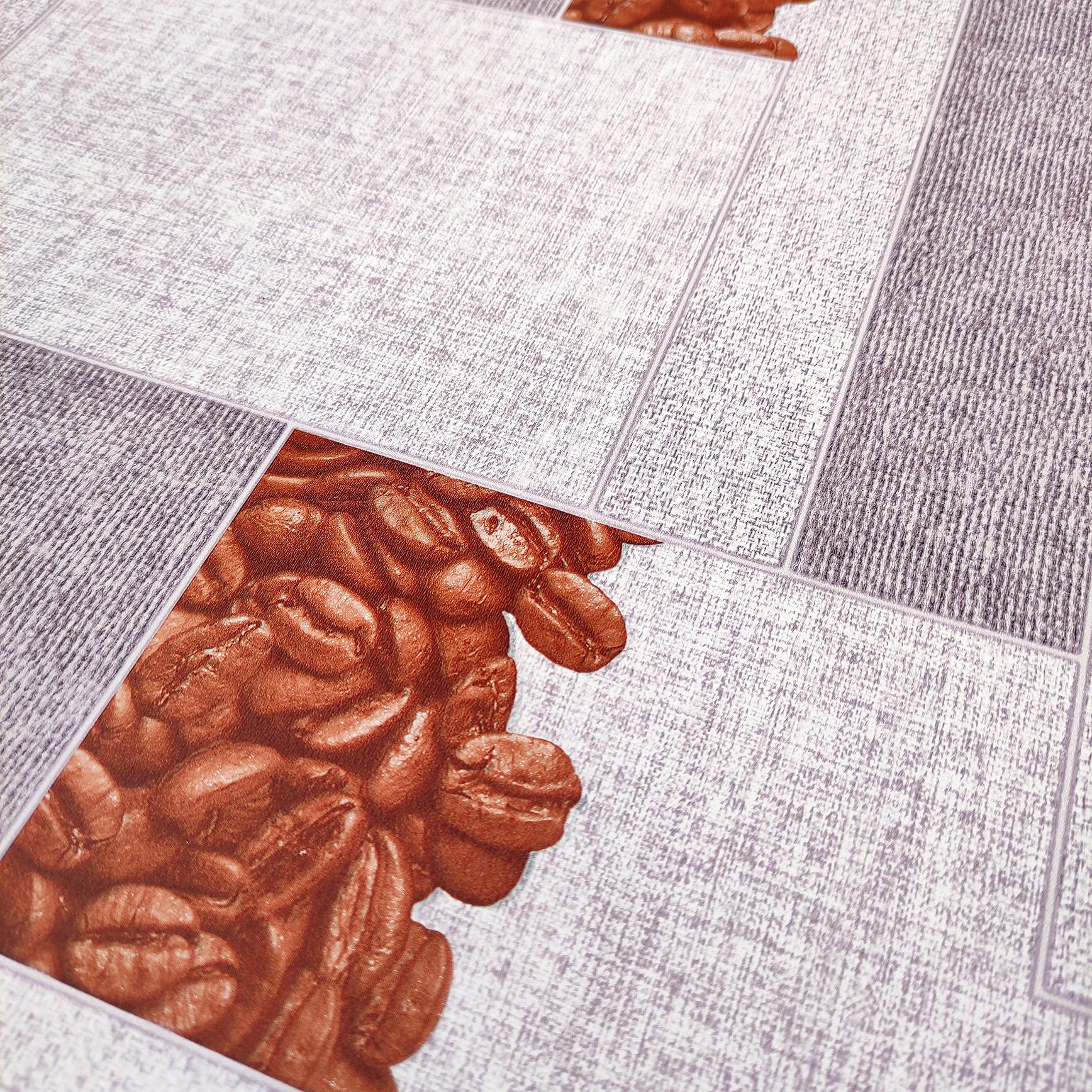 Обои бумажные влагостойкие Шарм Кофе декор 106-06 - фото 3