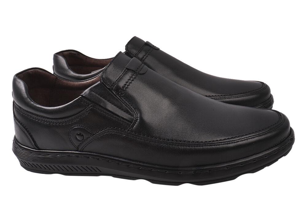 Туфли мужские Pan из кожи р. 41 Черный (280-21DTC)