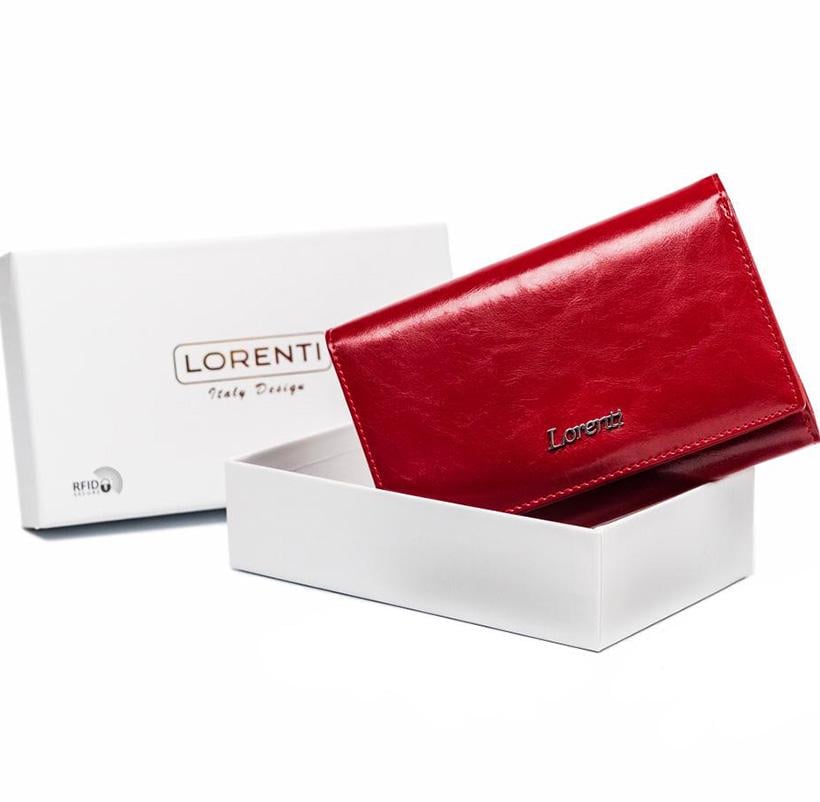 Кошелек женский кожаный LORENTI 76112-RFID-BPR-2791 Красный