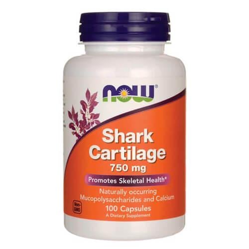 Акульий хрящ NOW Shark Cartilage 750мг 100 капс. (NOW-03270)