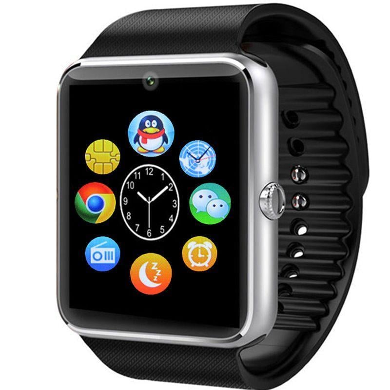 Смарт-годинник Uwatch Smart Watch GT-08 Bluetooth SIM з картою 16 Гб Сріблястий