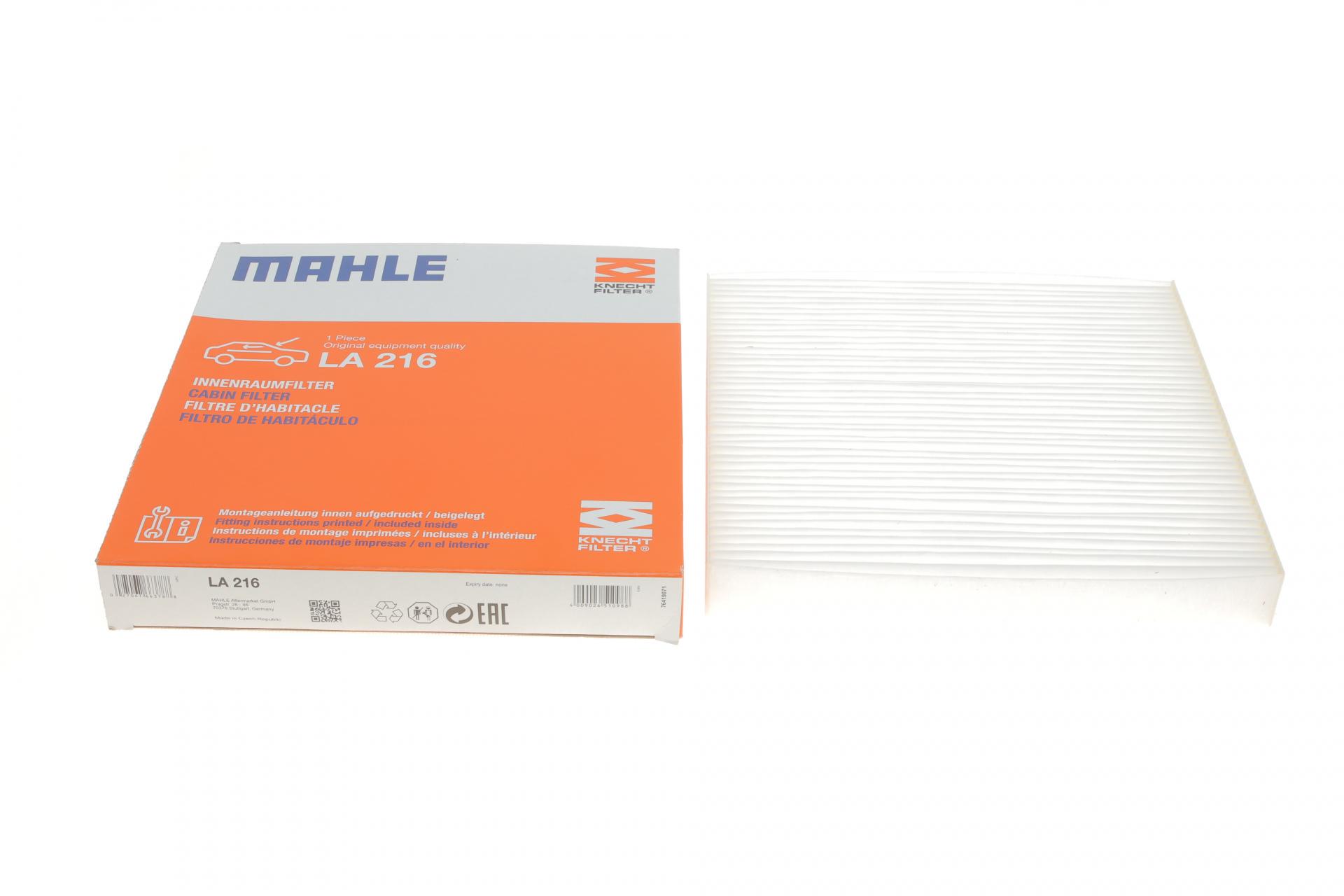 Фильтр салона KNECHT для Honda Accord/Civic 1,3HYBRID-2,4 03- (LA 216)