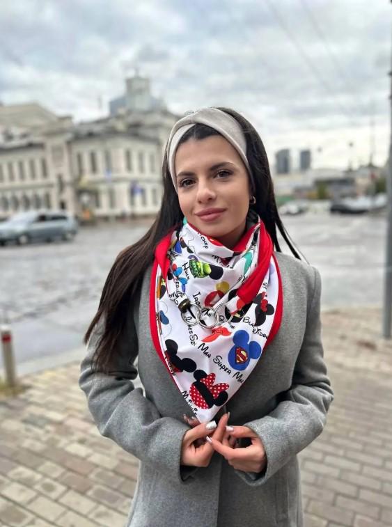 Шарф жіночий My scarf Единбург Супергерой віскозний Білий (30635604)