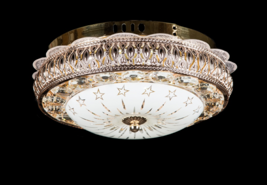 Светодиодная люстра L8862/300X3 Белый/Золотой (AN000080)