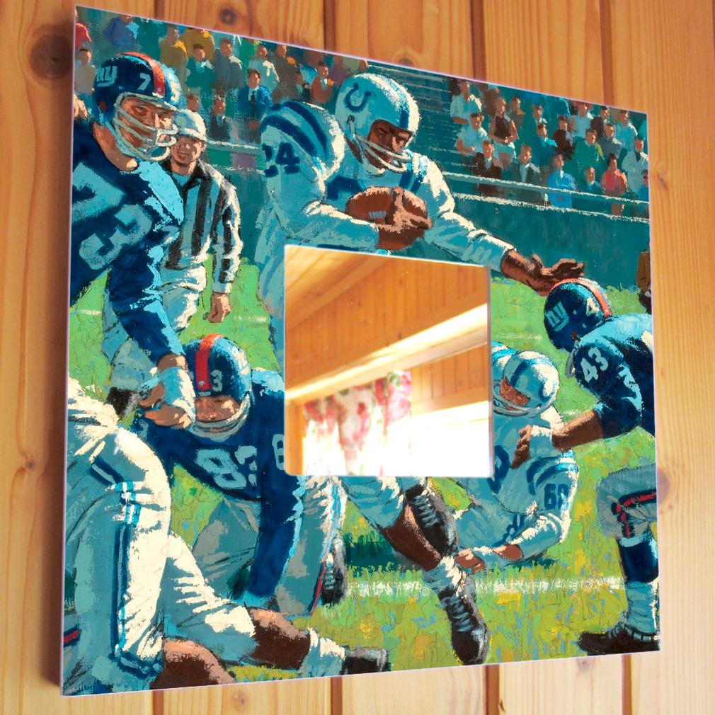 Дзеркало декоративне Американський футбол 260х260 мм (M00478)