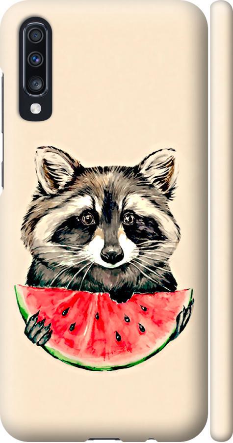 Чехол на Samsung Galaxy A70 2019 A705F Енотик с арбузом (4605m-1675-42517)