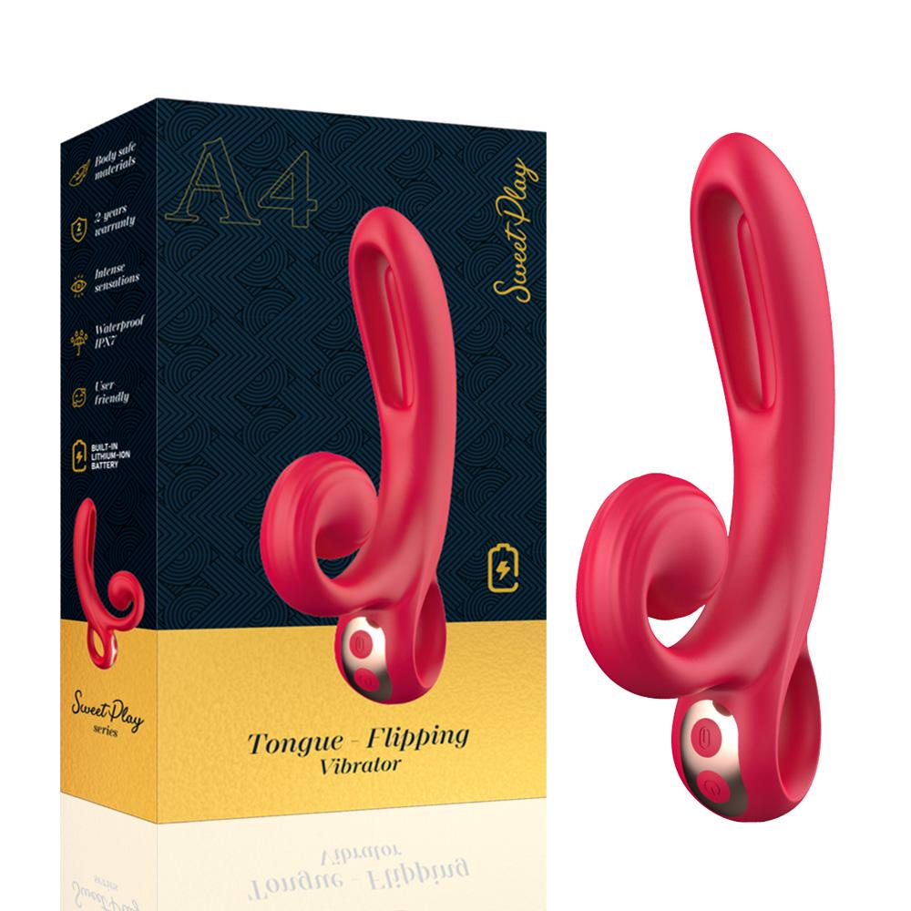 Вибратор Erospace Sweet Play Tongue Flipping Vibrator A4 (62050070-0004)
