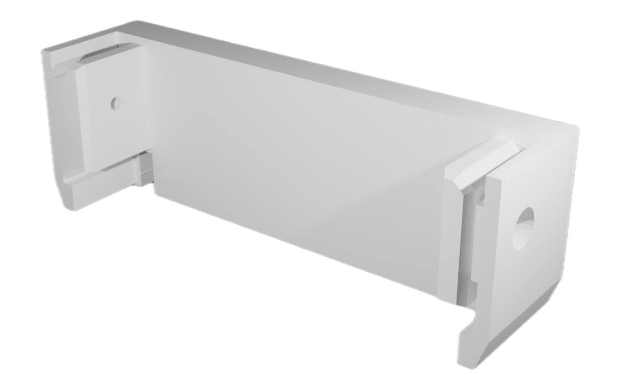 Заглушка торцевая 3D EasyFast на профиль SENS 8D ArtLine Белый (ТЗС8Д3466)