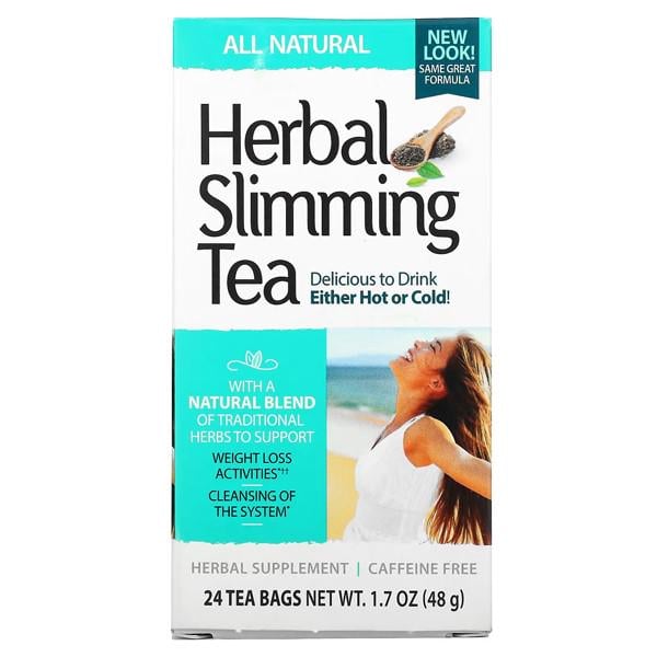 Заменитель питания 21st Century Herbal Slimming Tea Caffeine Free 24 Tea Bags All Natural (000023537)