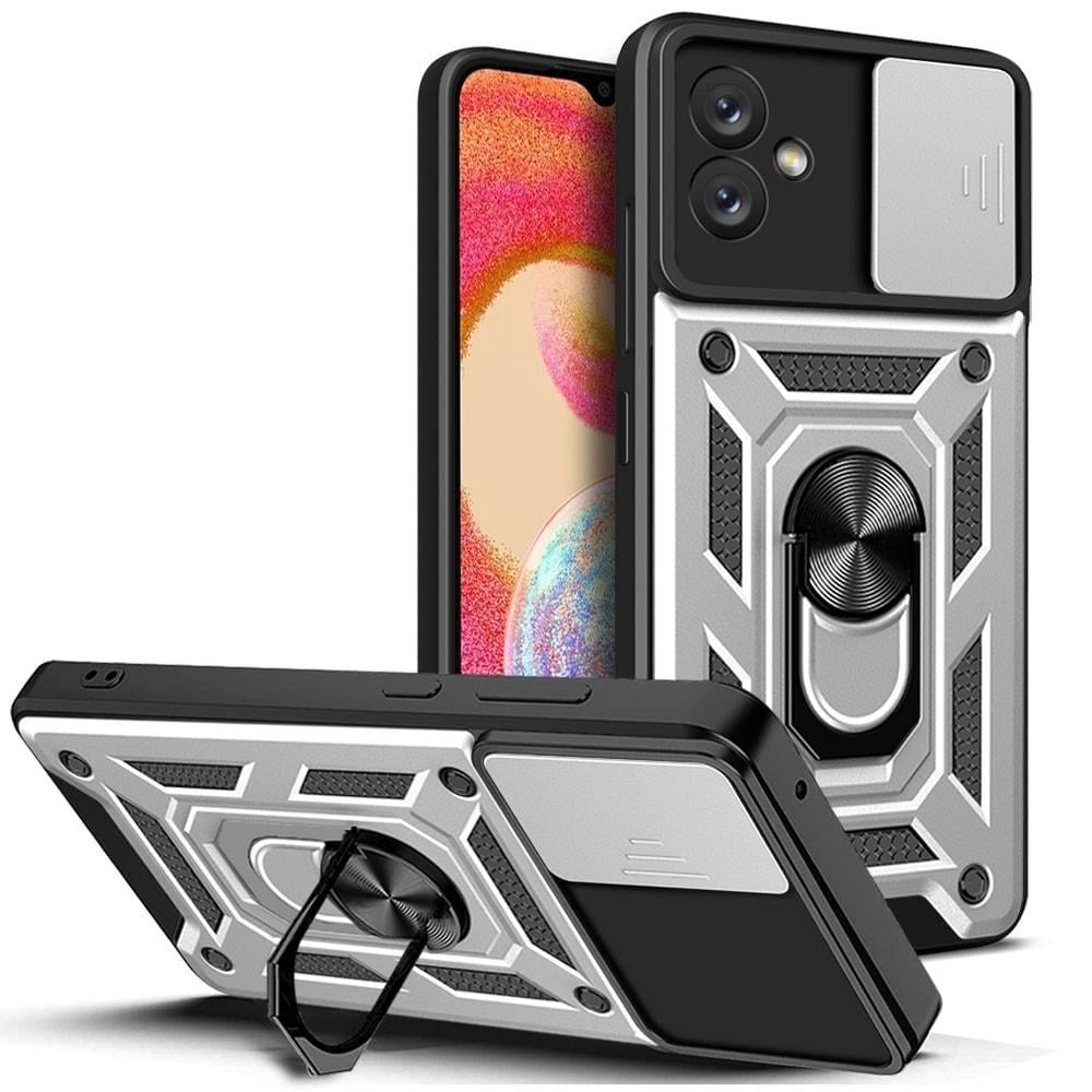 Чехол с защитой камеры 3DGuard Samsung Galaxy A04 A045 Silver (32469-59)