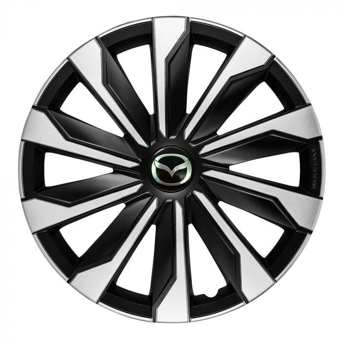 Колпаки 4 Racing Typhoon Mazda 4 шт. R16 Silver/Black (29670828)