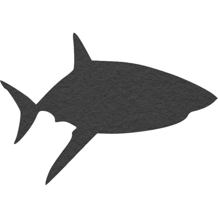 Вырубка из фетра/фоамирана Акула №2 5x3,5 см (250116087)