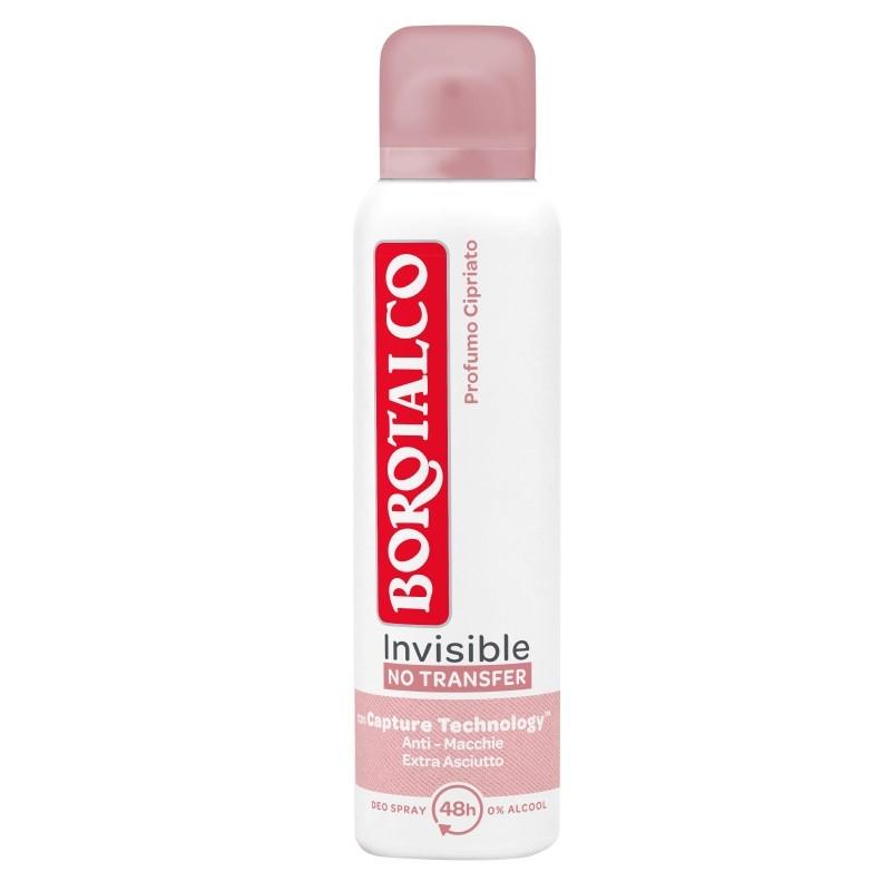 Дезодорант Borotalco  Invisible No Transfer Profumo Cipriato Deo spray 150 мл