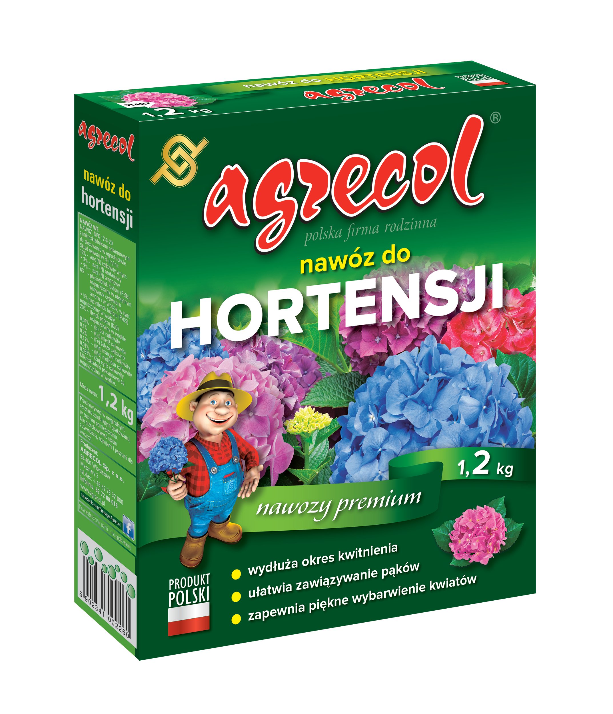 Добриво для гортензії Agrecol 1,2 кг (5837)