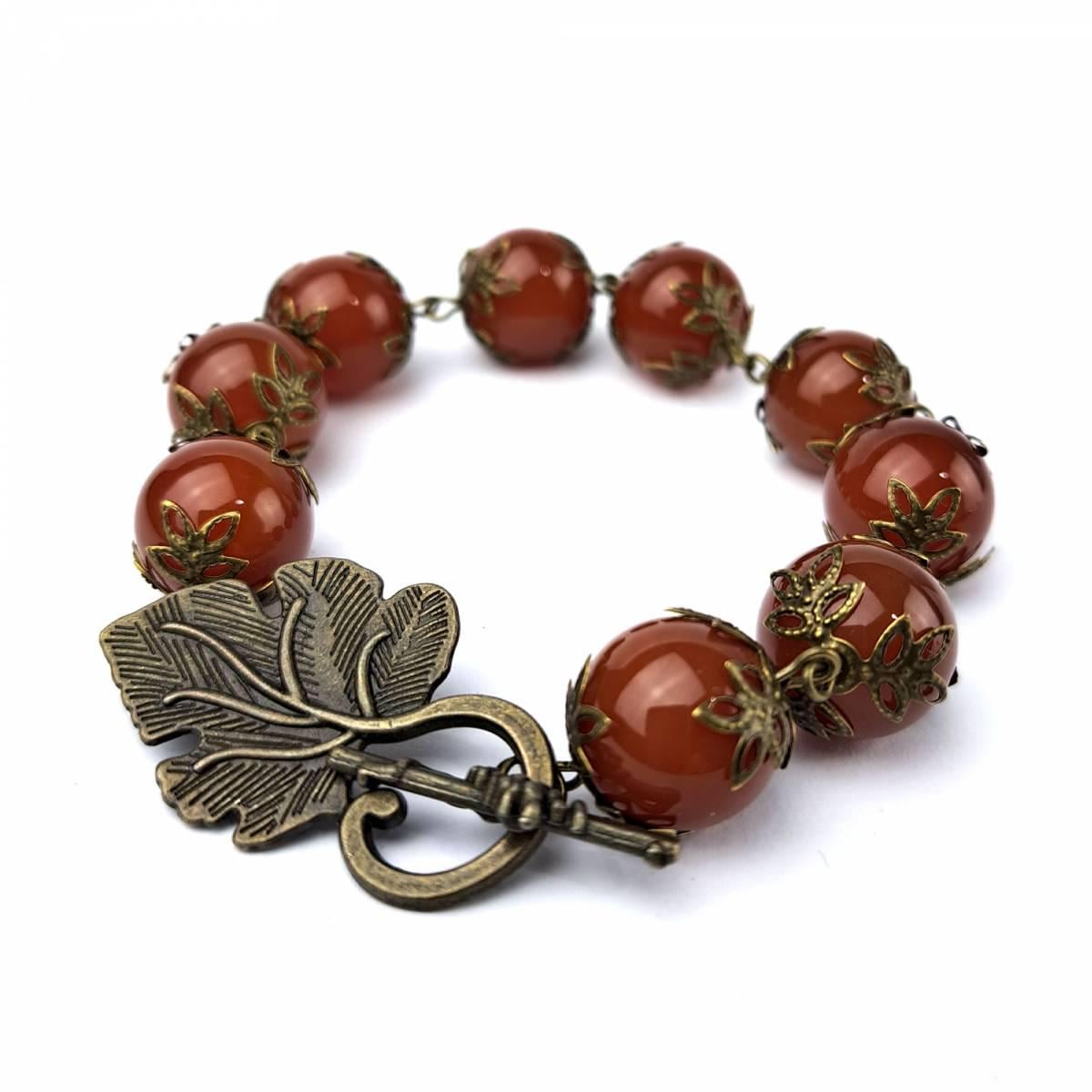 Браслет DARSANA Медовый из натурального сердолик (DRSU005069)