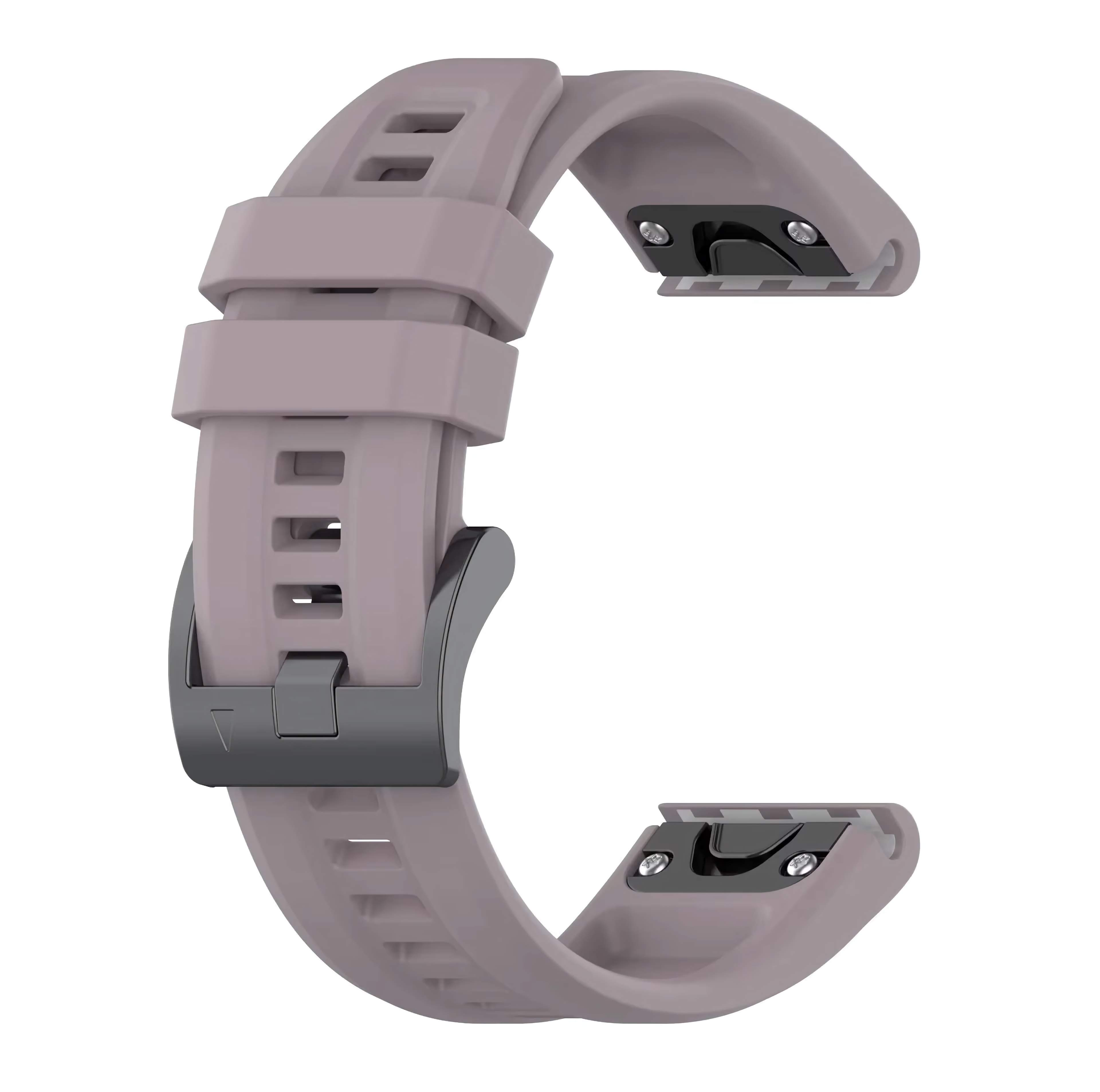 Ремешок силиконовый Garmin QuickFit 20 мм для Fenix 8 43 мм 7S/6S/5S Smoke purple