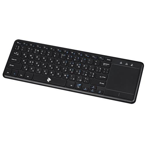 Клавіатура 2E KT100WB Touch Keyboard KT100 WL Black (13103465) - фото 2