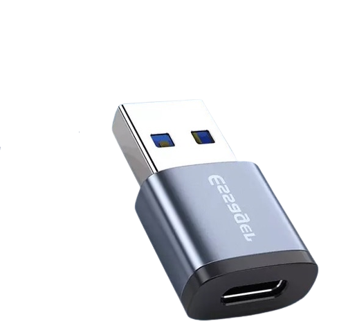 Переходник Essager 3.0 USB type C-USB Серый
