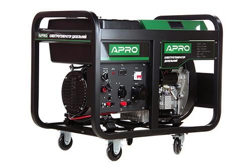 Генератор дизельный Apro 4-тактный DG-120Е 12,0/12,8 кВт электрозапуск (2969024727)
