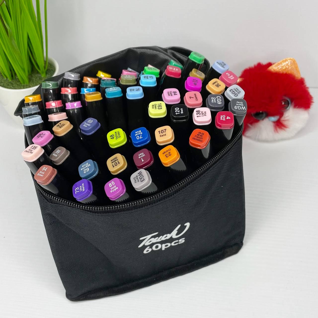 Маркеры-скетч Touch для рисования двусторонние 60 шт. Черный (100178) - фото 7 Маркеры-скетч Touch для рисования двусторонние 60 шт. Черный (100178) - фото 7