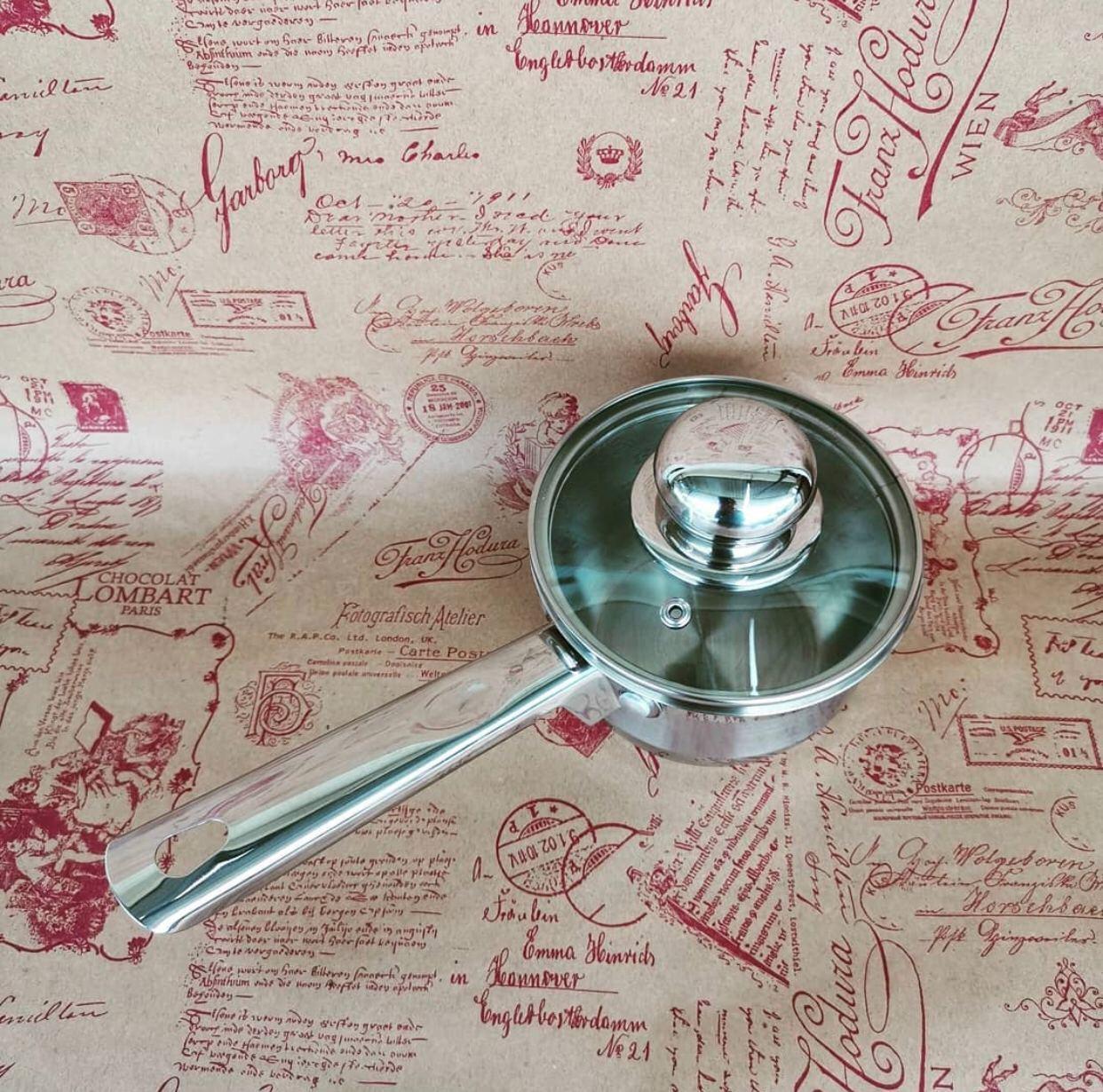 Ківш зі скляною кришкою Edenberg з індукційним дном 0,6 л (EB-3031) - фото 4 Ківш зі скляною кришкою Edenberg з індукційним дном 0,6 л (EB-3031) - фото 4