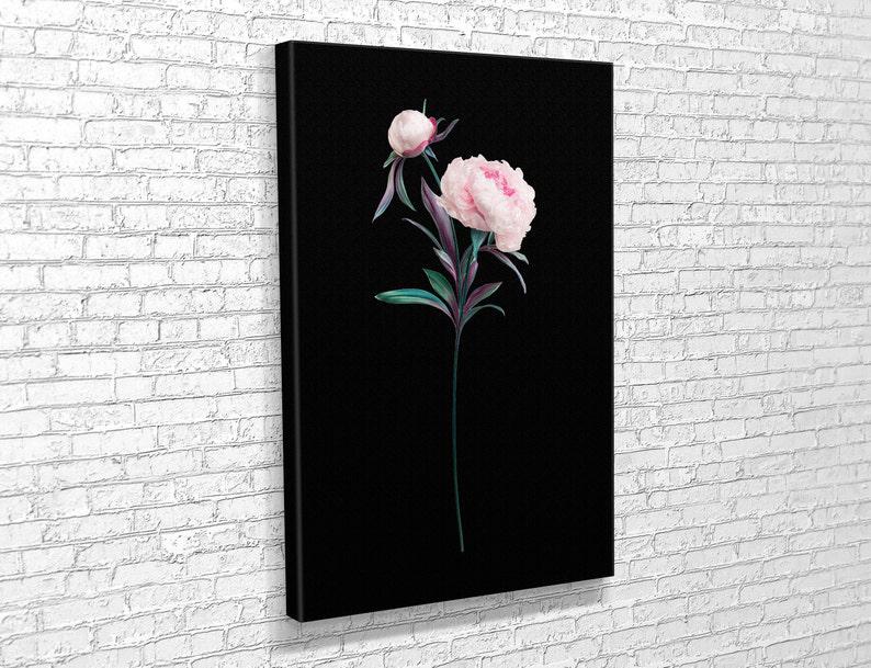 Картина для интерьера Красивый пион 80x54 см (785)