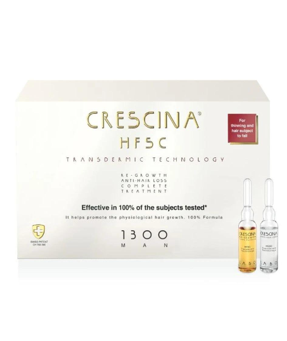 Средство для роста и против выпадения волос HFSC Transdermic Complete Treatment 1300 Crescina для мужчин 20 ампул (2619067167)