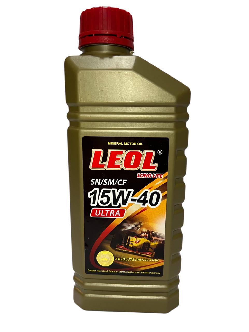 Олива моторна Леол Ультра 15W-40 SN/SM/CF 1 л (2627504868) - фото 1 Олива моторна Леол Ультра 15W-40 SN/SM/CF 1 л (2627504868) - фото 1